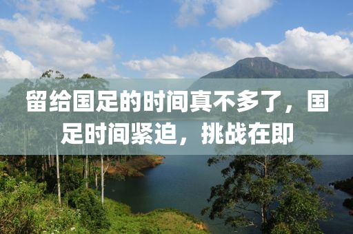 留给国足的时间真不多了，国足时间紧迫，挑战在即今晚必出三肖2025_2025新澳门精准免费提供·精确判断